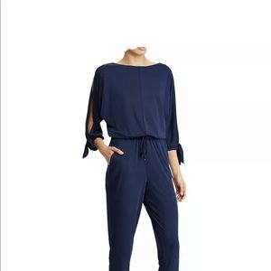 Elegant navy blue jumpsuit